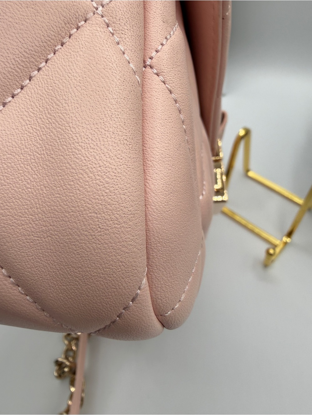 Kate Spade Blush Pink Quilted Chain Crossbody Bag - Picture 10 of 13